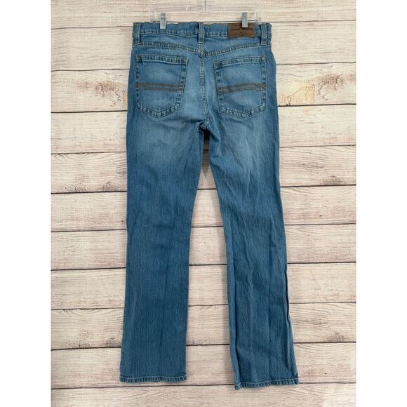 Cody James Yeehaw Stackable Straight Jeans Mens 35x30 Blue Light Wash Denim - Picture 2 of 11